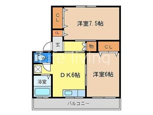 坂東マンションの物件間取画像